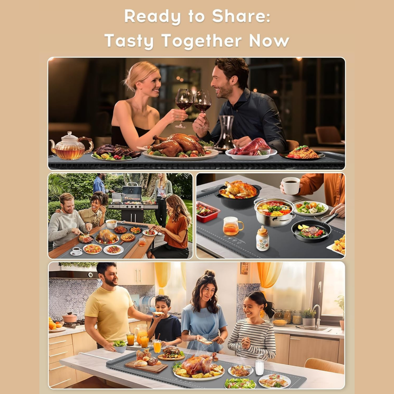 भोजन के लिए वार्मिंग मैट