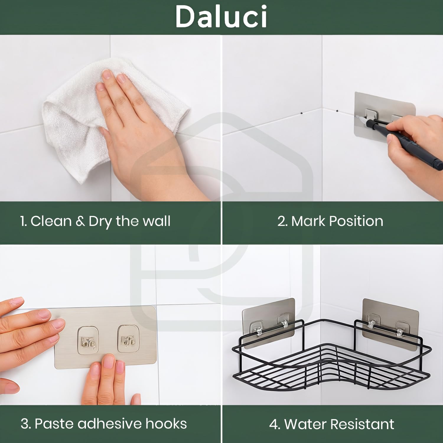 Self-Adhesive Bathroom Organizer