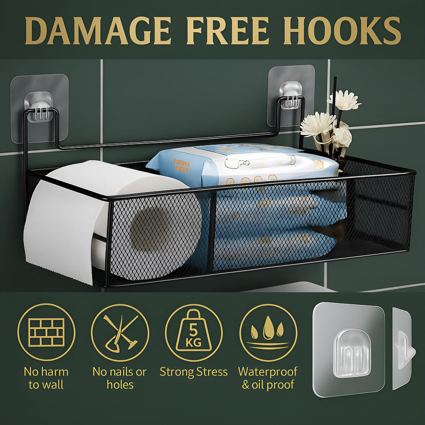 V Wall Hooks, Heavy Duty & Premium Quality
