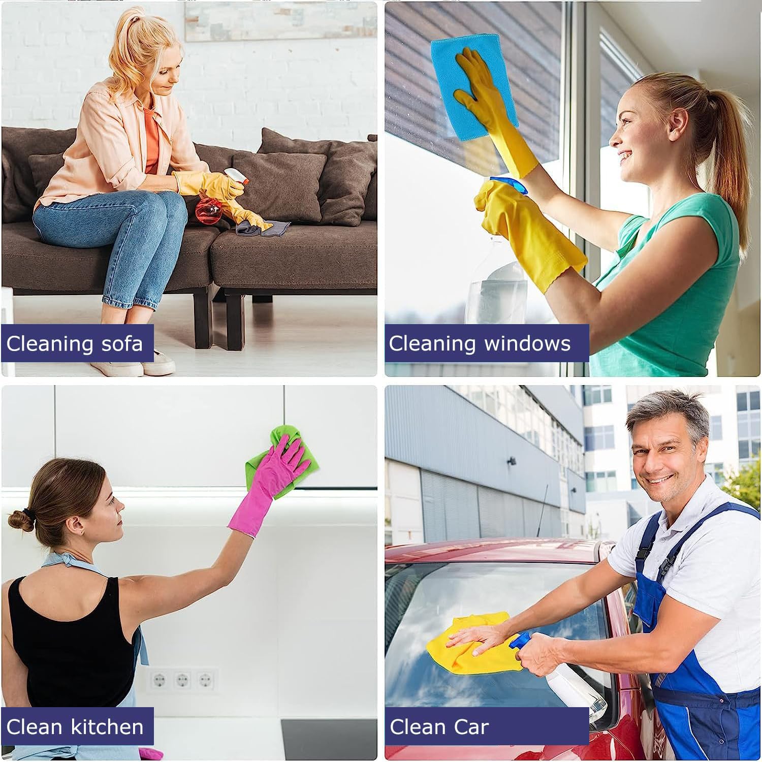 DALUCI Microfiber Cleaning Cloths