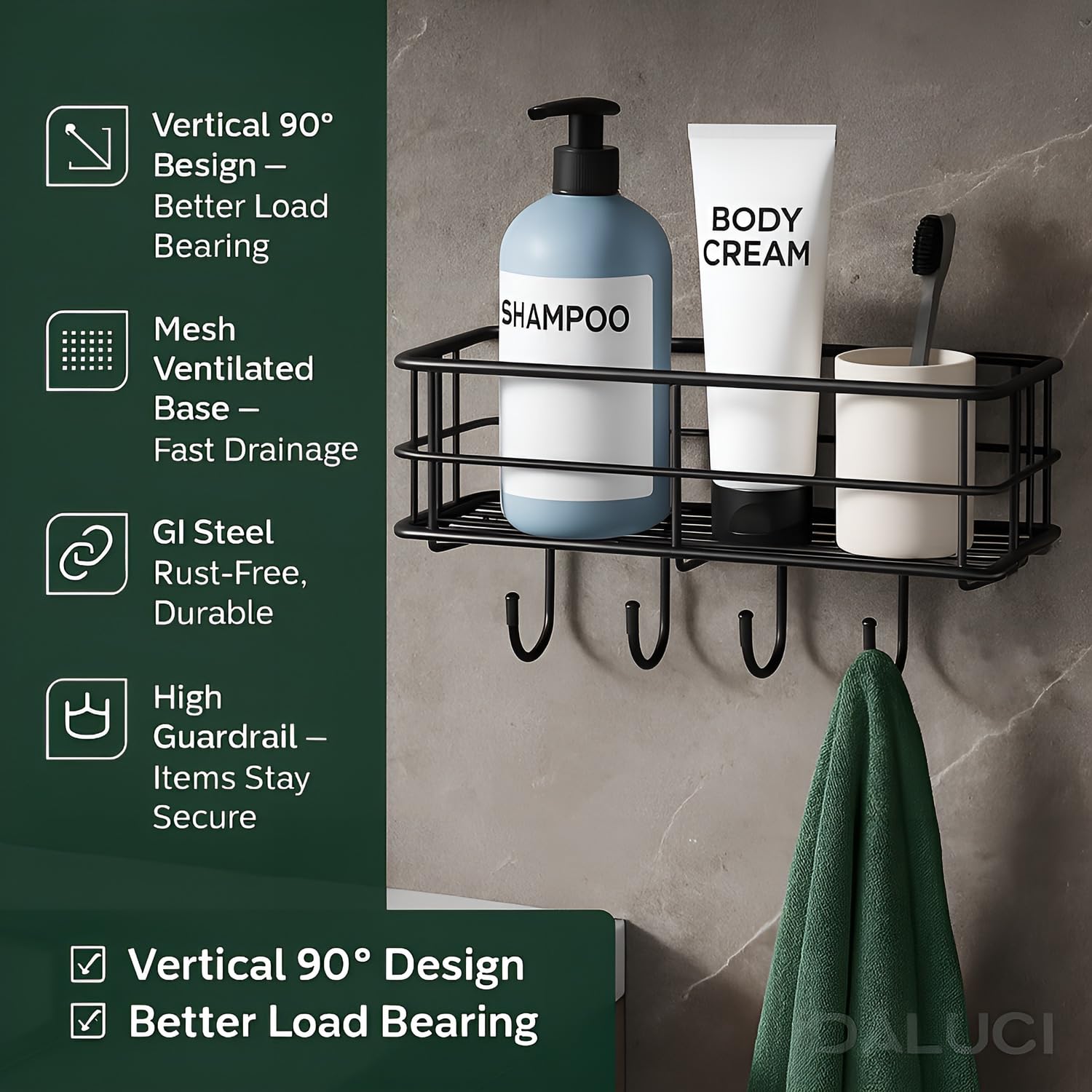 Self Adhesive Bathroom Shelf