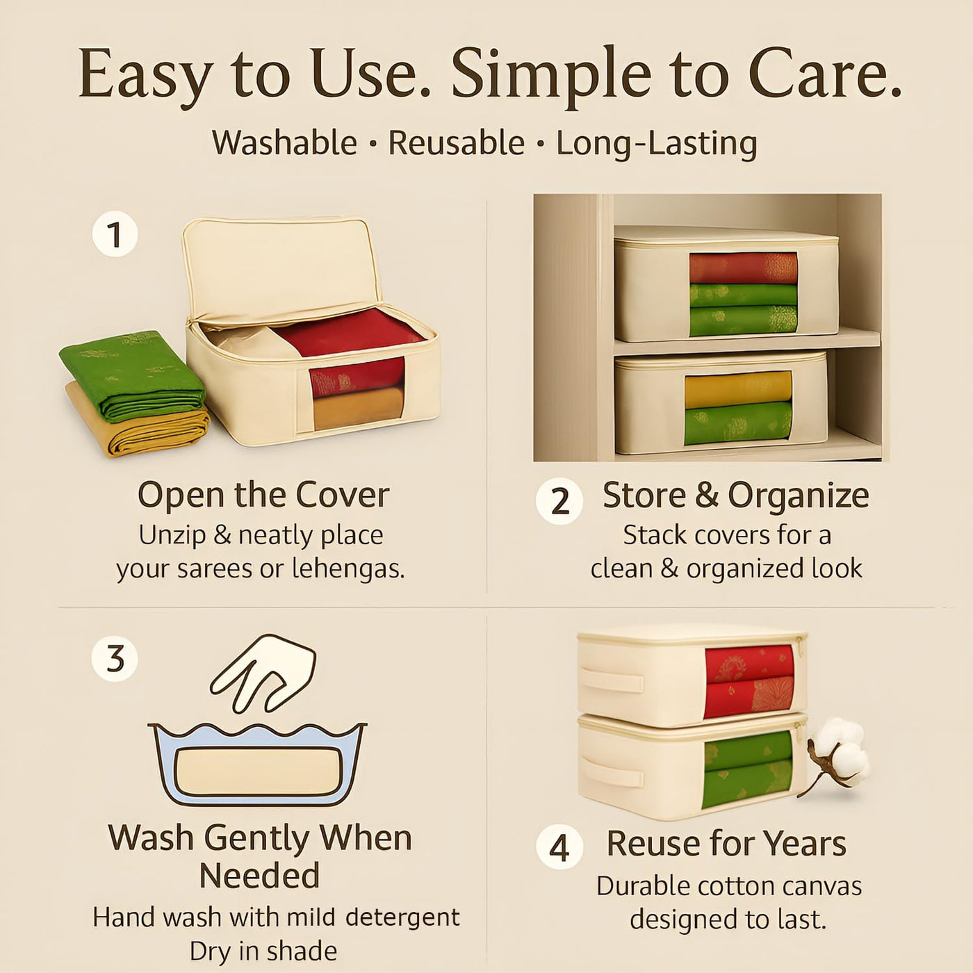 Cotton Multi Saree Covers