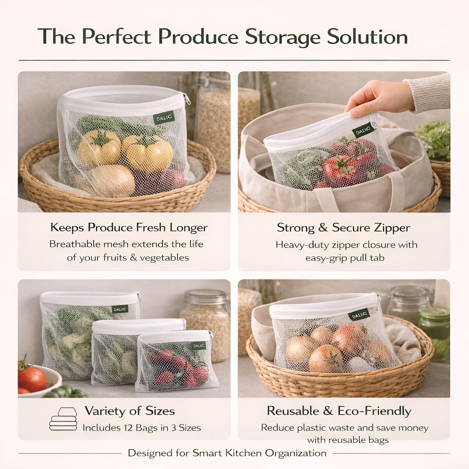Reusable Fridge Storage Bags