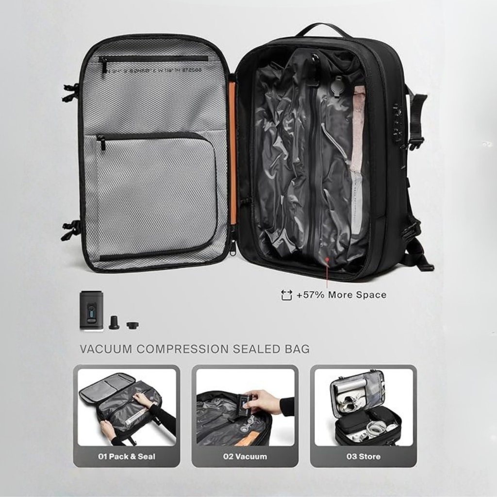 Daluci Vacuum Seal Travel Backpack