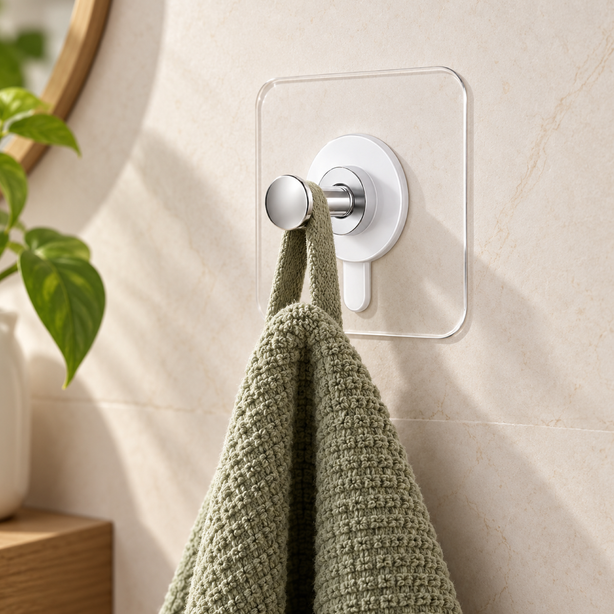 Adhesive Hooks for Hanging - Heavy Duty Wall Door Hooks