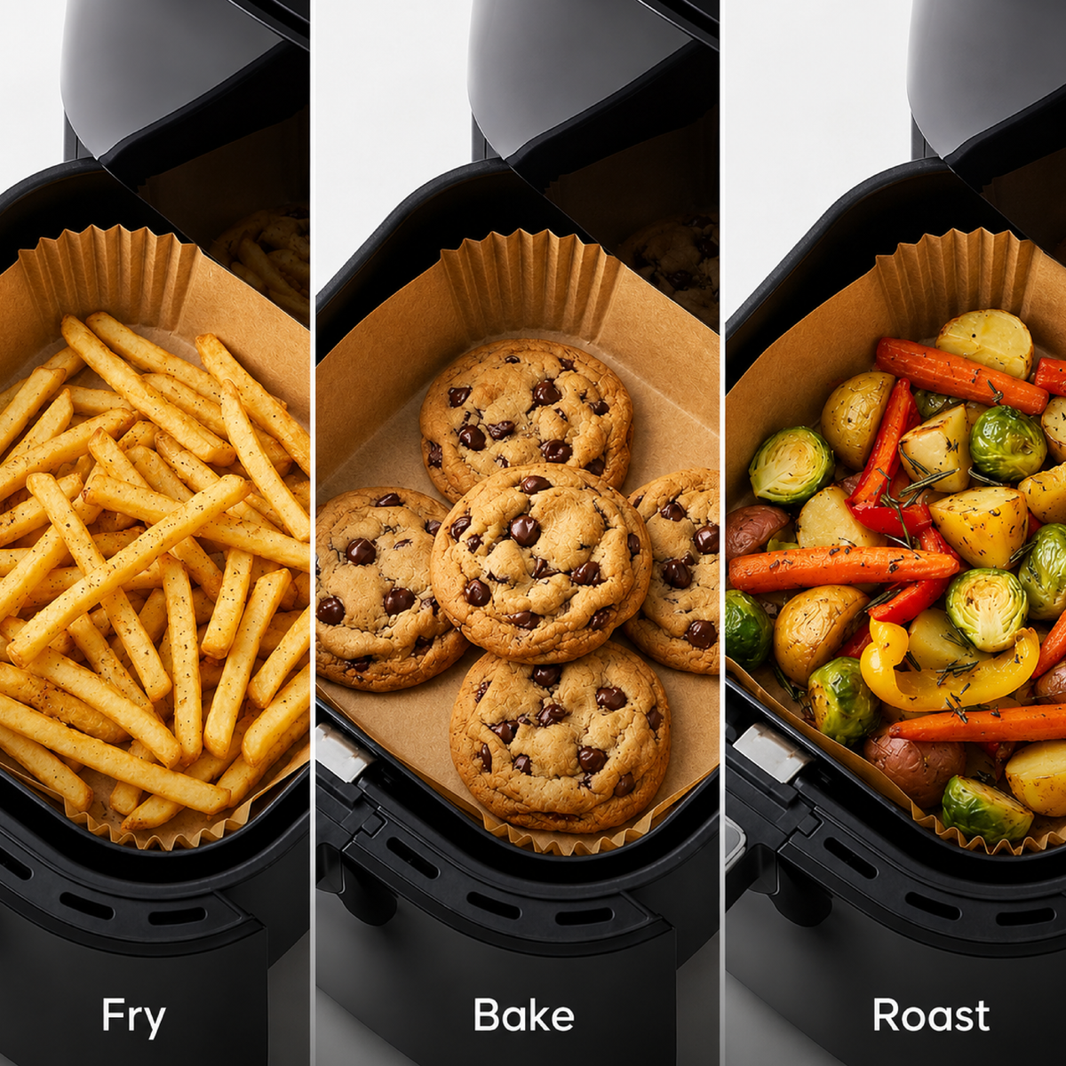 Air Fryer Paper Sheets (8 Inch) - Disposable Non-Stick Parchment Liners