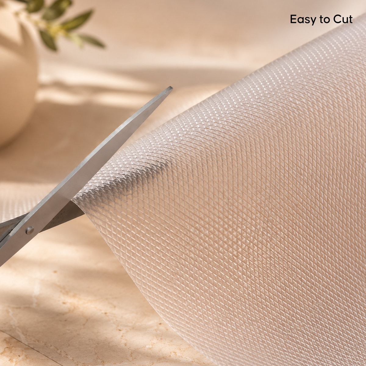 Anti Slip Fridge Mat/Shelf Liner - Clear, Waterproof & Washable