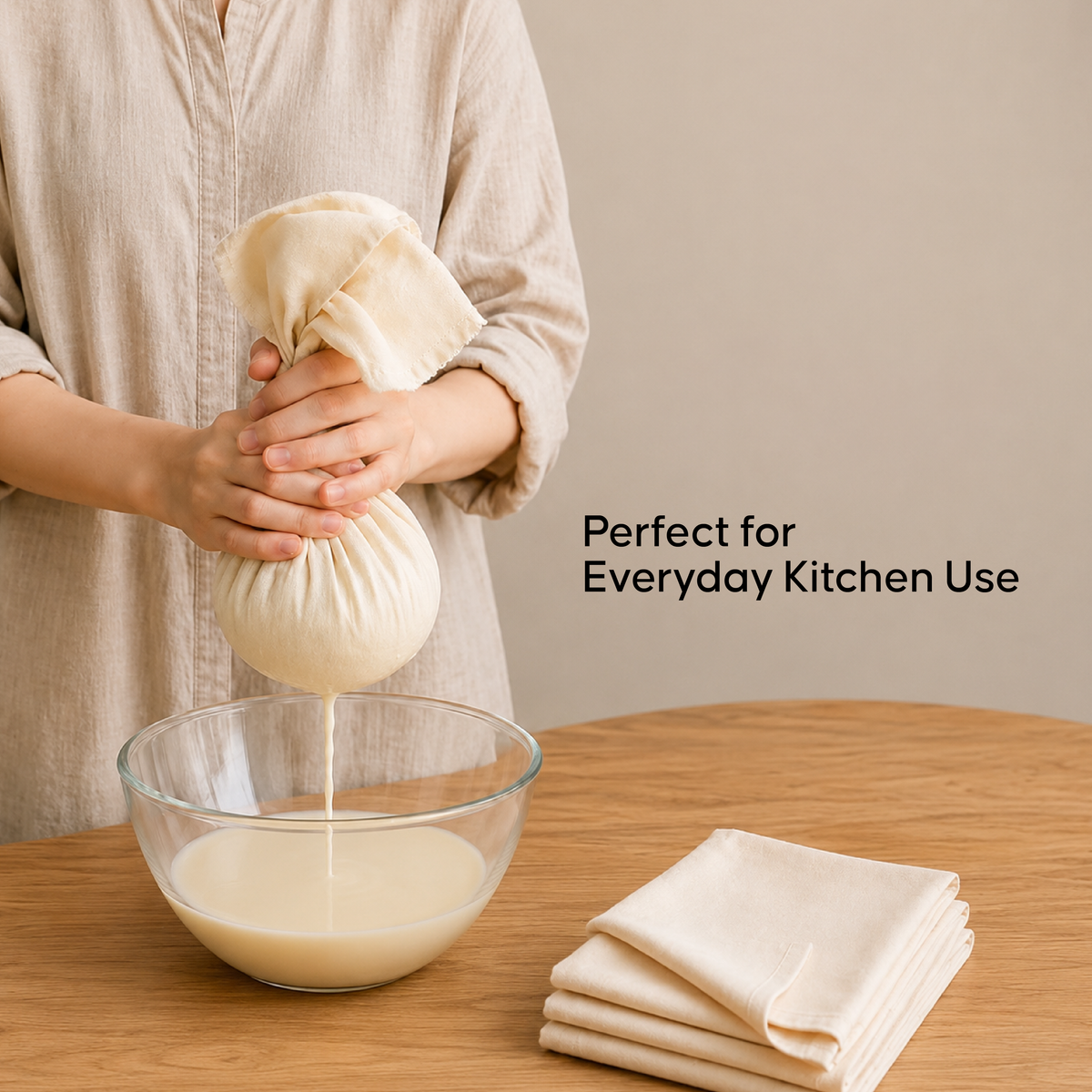 Muslin Cheese Cloth (20x20 Inch) - Reusable Cotton Straining Cloth