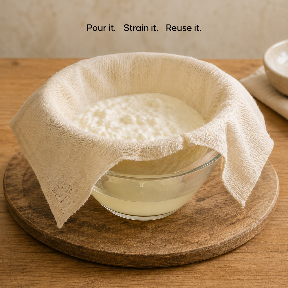 Muslin Cheese Cloth (20x20 Inch) - Reusable Cotton Straining Cloth
