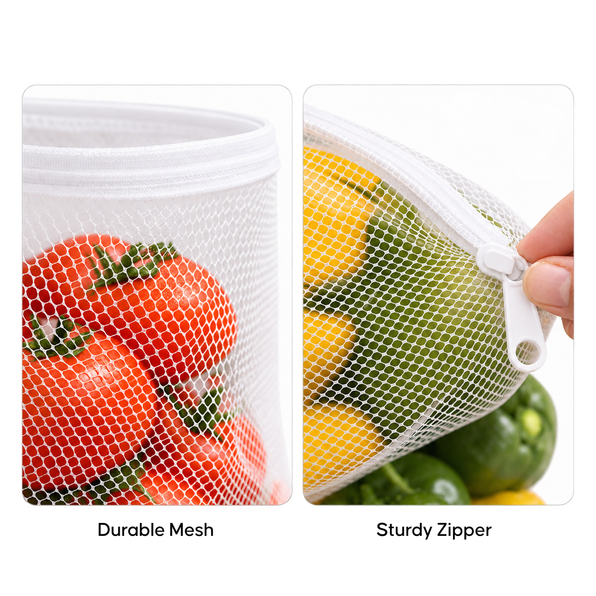 Reusable Fridge Storage Bags - Keep Fruits & Vegetables Fresh Longer