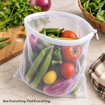 Reusable Fridge Storage Bags - Keep Fruits & Vegetables Fresh Longer