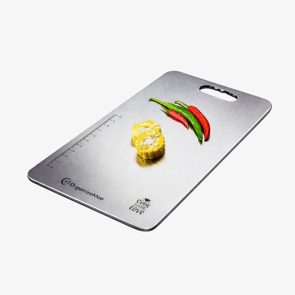 Daluci Large Stainless Steel Cutting Board (36 cm x 25 cm)