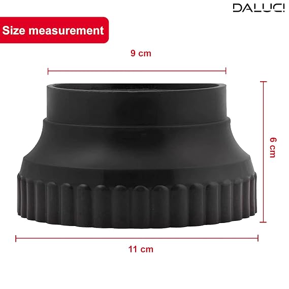 DALUCI Multi-Purpose 4 Pieces Round Washing Machine Stand, Furniture Base Stand, Fridge Stand for Single Door and Double Door, Dinning Table and Dressing Table Bed Stands for Legs (Round Stand)