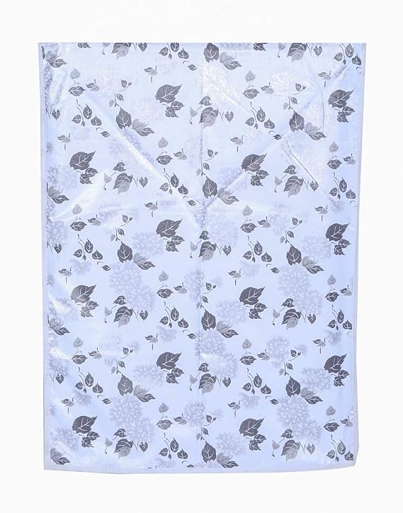 DALUCI Front Load Washing Machine Cover Suitable for Samsung 6.5 Kg & 8Kg (Half White & Grey, 63Cmsx63Cmsx81Cms)
