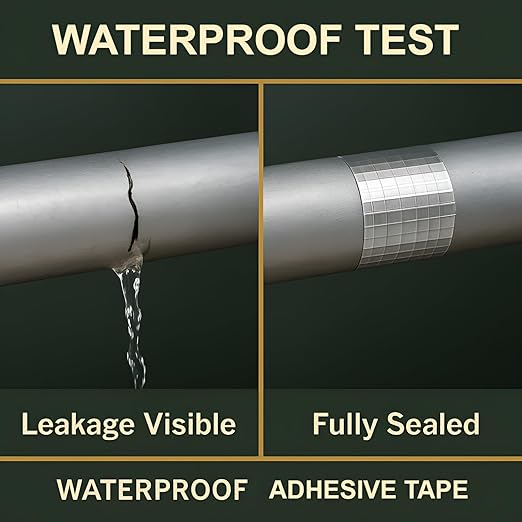 Super Strong Waterproof Butyl Tape for Leakage Repair – Self Adhesive Heavy Duty Aluminum Foil Tape for Roof Waterproofing