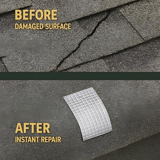 Super Strong Waterproof Butyl Tape for Leakage Repair – Self Adhesive Heavy Duty Aluminum Foil Tape for Roof Waterproofing
